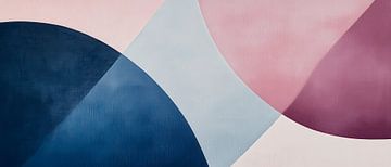 Abstract geometric shapes - Pastel colours by Poster Art Shop