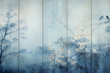 Wabi-sabi en bleu sur Studio Allee