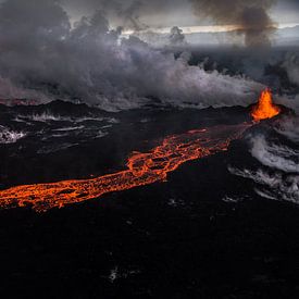 Fissure eruption at Holuhraun/Bardarbunga volcano (Iceland) by Lukas Gawenda