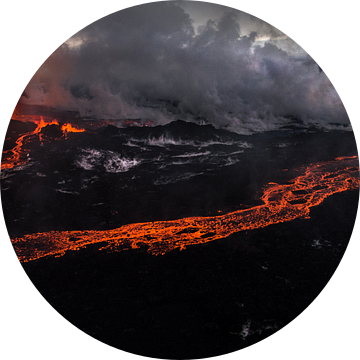 Holuhraun/Bardarbunga vulkaanuitbarsting (IJsland) van Lukas Gawenda