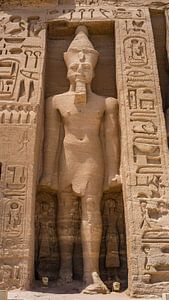 Gigantische beelden in Abu Simbel, Egypte