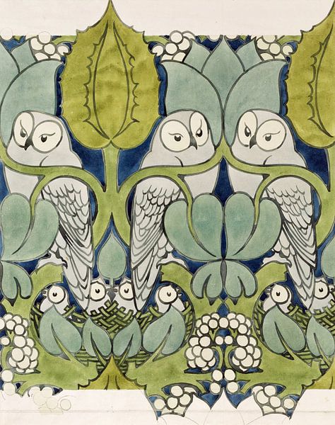 Charles Francis Annesley Voysey,Owls, 1913 by finemasterpiece