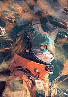 astronaut cat
