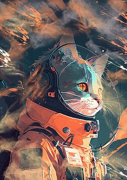 astronaut cat by widodo aw