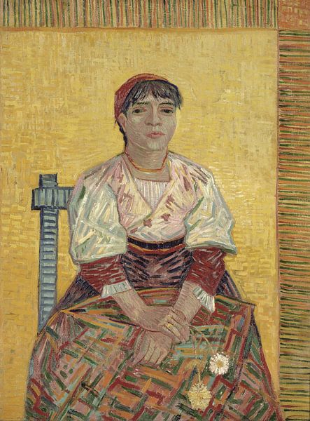 Die italienische Frau – Vincent van Gogh von 1000 Schilderijen