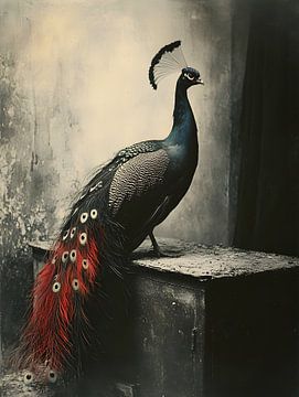 Majestueuze Pauw: Een Elegante Blikvanger van But First Framing