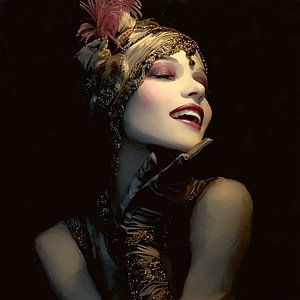 The night dances along – portrait of a resilient muse