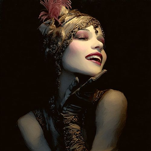 The night dances along – portrait of a resilient muse