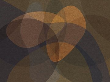 Retro style abstract art. by Dina Dankers