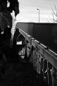 Graffiti an einer Fußgängerbrücke von Thomas Procek