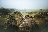 The summits of Tam Coc in Ninh Binh, Vietnam