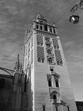 Giralda Sevilla in zwart/wit van Santiago Diaz Leon