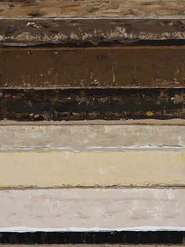 Aarde ornamenten - abstract schilderij van Marina Kozyr