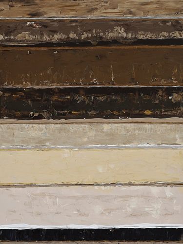 Aarde ornamenten - abstract schilderij