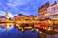 Stadsgezicht binnenstad van Leiden van Hilda Weges thumbnail
