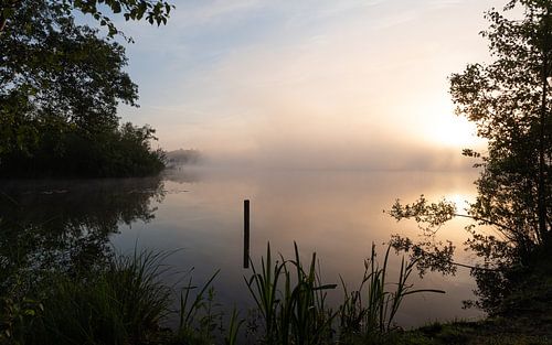 Ochtendmist boven het Belversven
