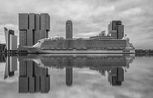 Harmony of the seas aan de Wilhelminapier in Rotterdam van Ilya Korzelius