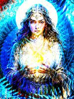 Visual fractal vision of a fortune teller
