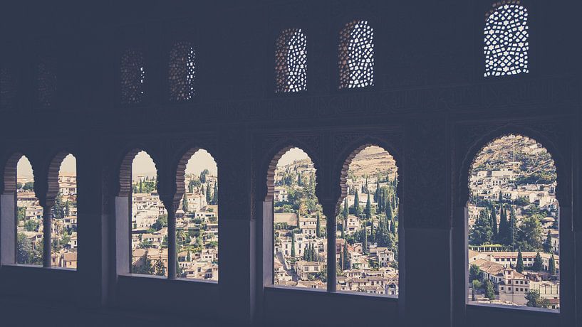 Blick auf Granada von der Alhambra von Fotografiecor .nl