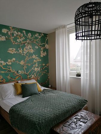 Fleur d'amandier de Vincent van Gogh (vert foncé)