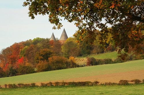 Abdij Sint-Benedictusberg tijdens de herfst