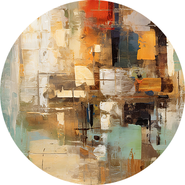 Urban Enigma van Abstract Schilderij