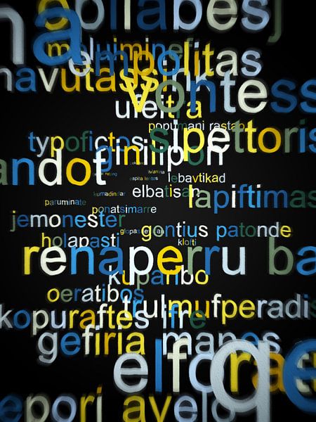 Gibberish by Frans Blok - photos, art and other wall decoration