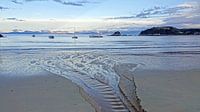 Sunset at Kaiteriteri beach, New Zealand