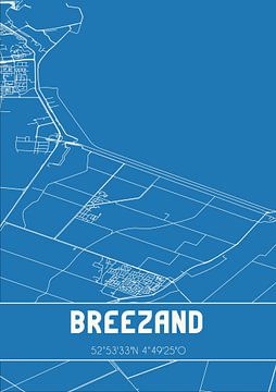 Blueprint | Map | Breezand (North Holland) by Rezona