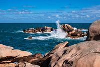 Atlantic ocean coast in Brittany