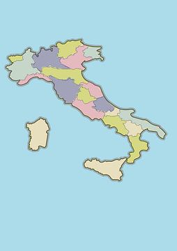 Karte von Italien von Nicholas