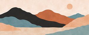 Aquarellierte Landschaft 8
