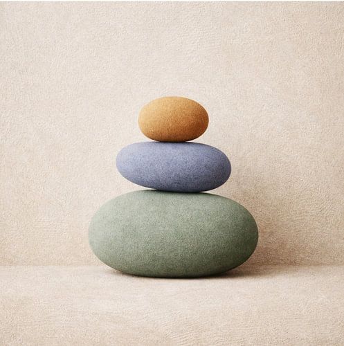 Composition de pierres zen