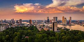 Rotterdam Skyline Panorama from Euromast 2:1 by Vincent Fennis