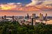 Rotterdam Skyline Panorama von Euromast 2: 1 von Vincent Fennis