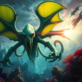 Deep-sea monster by Linda de Klein