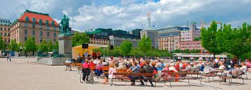 Kungsträdgarden à Stockholm sur Leopold Brix