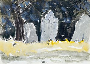 Arthur Dove - Old Tombstones (1935)
