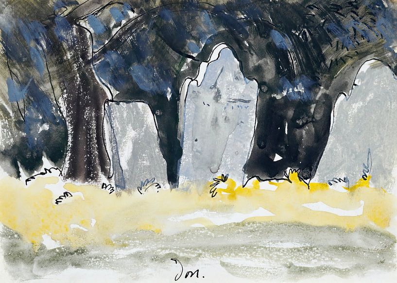Arthur Dove - Old Tombstones (1935) by Peter Balan