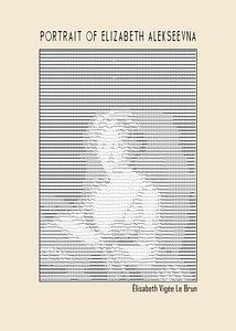 Porträt von Elisabeth Alekseevna (Ascii art)