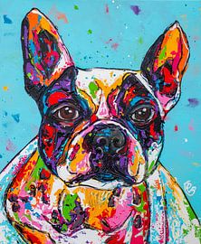 Bulldogge von Happy Paintings / Renata Rolefes