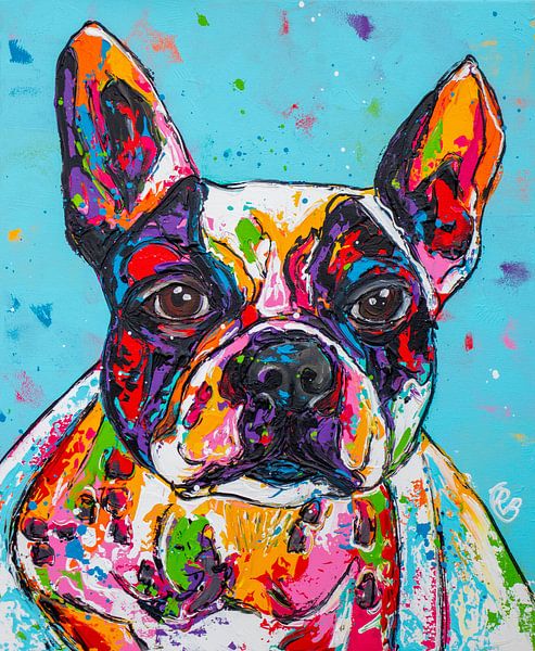Bulldog van Happy Paintings / Renata Rolefes