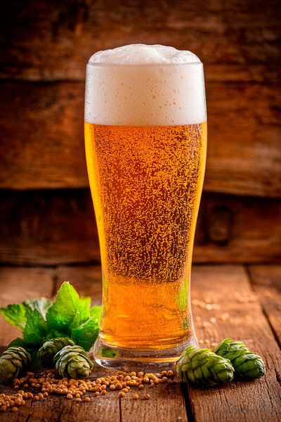 Beer glass by Poster Art Shop