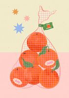 Frische und reife Orangen