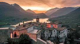 Barreasee bei Sonnenuntergang von Leon Brouwer