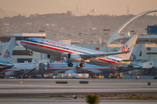 Vroeg vertrek van een American Airlines B737