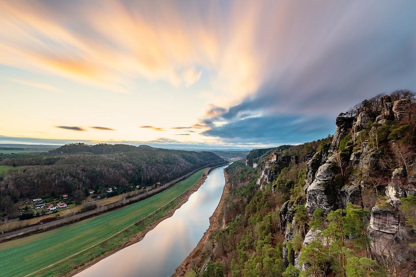 Elbsandsteingebirge - Blick von der Bastei von Ralf Lehmann