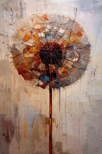 Urban Dandelion: Abstracte industriële paardenbloem