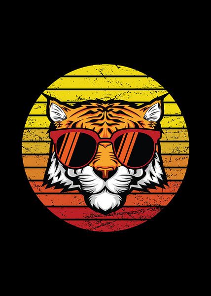 Tigre orange par Doms Art