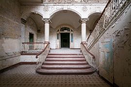 Grand Abandoned Staircase in Beelitz. by Roman Robroek - Photos of Abandoned Buildings